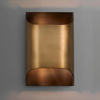 Modern Curved Brass LED Wall Sconce 1-Light