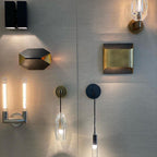 Modern Curved Brass LED Wall Sconce 1-Light