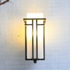 Outdoor Wall Lamp in Iron Retro Lantern