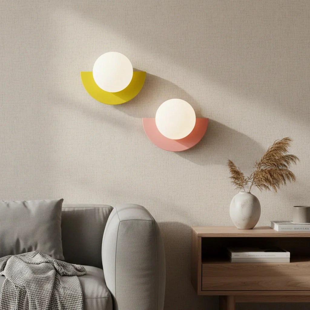 Linus Minimalist Colorful C.Wall Lamp