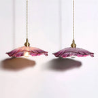 Dennehy Lotus Retro Glass Pendant Light
