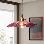 Dennehy Lotus Retro Glass Pendant Light