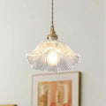 Dennehy Lotus Retro Glass Pendant Light