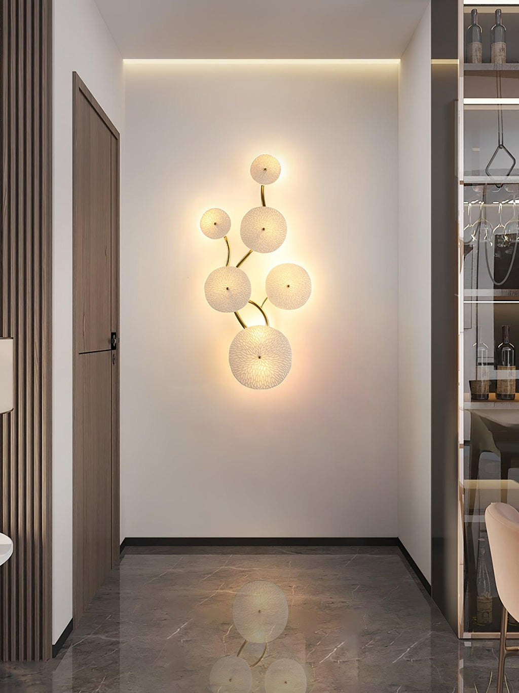 Jesse Nordic Art Petal Wall Lamp Elegant