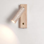Ornoria Cylindrical Wall Sconce in Travertine