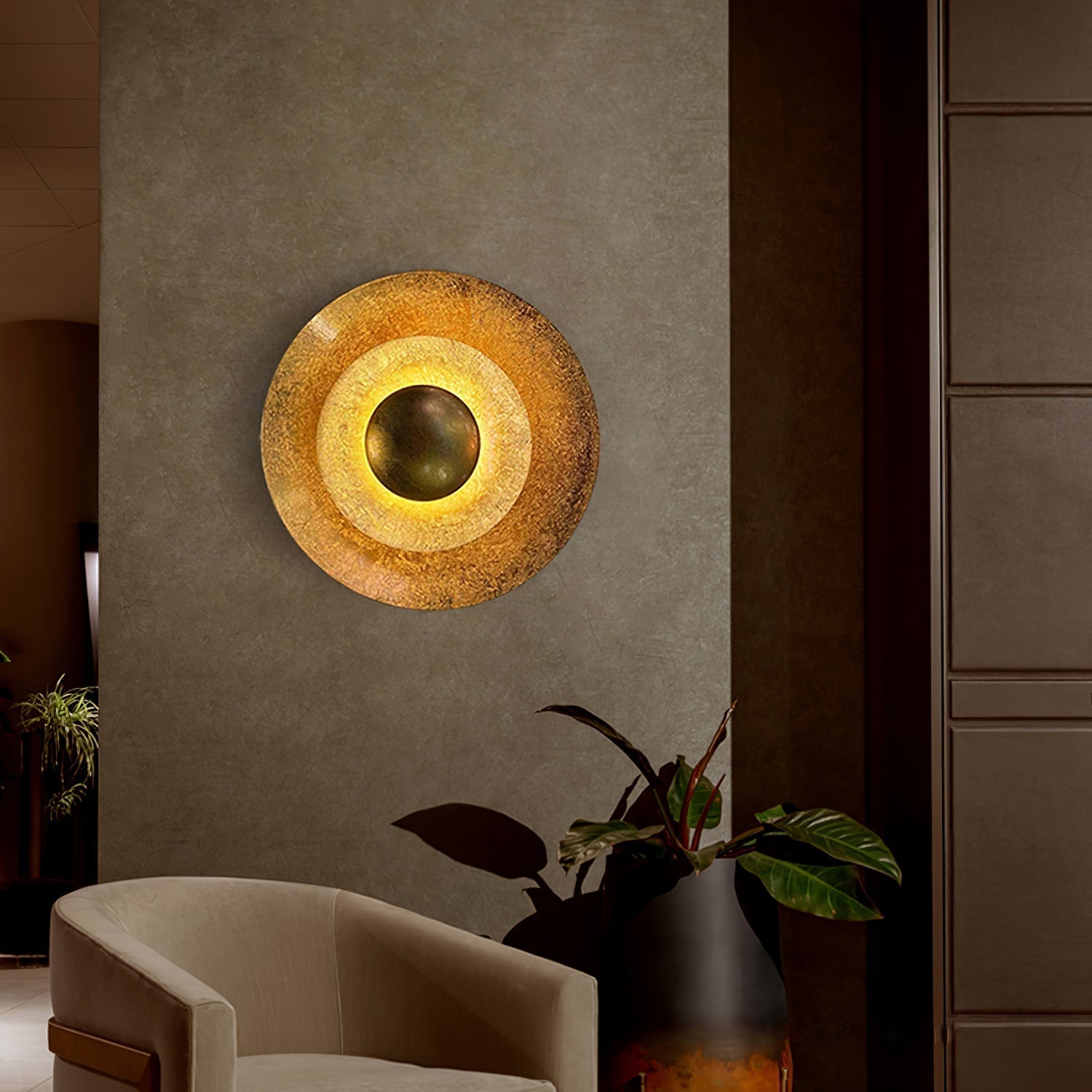Solaris Vintage Leaf Wall Light
