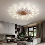 Wesley Ceiling Light Fireworks Artistic Design Black/Gold