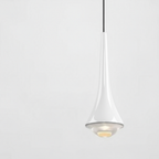 Modern Glass Teardrop LED Pendant Light 1-Light