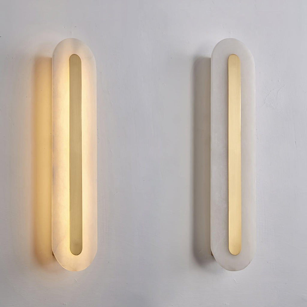 Hurn Alabaster Rounded Wall Lamp