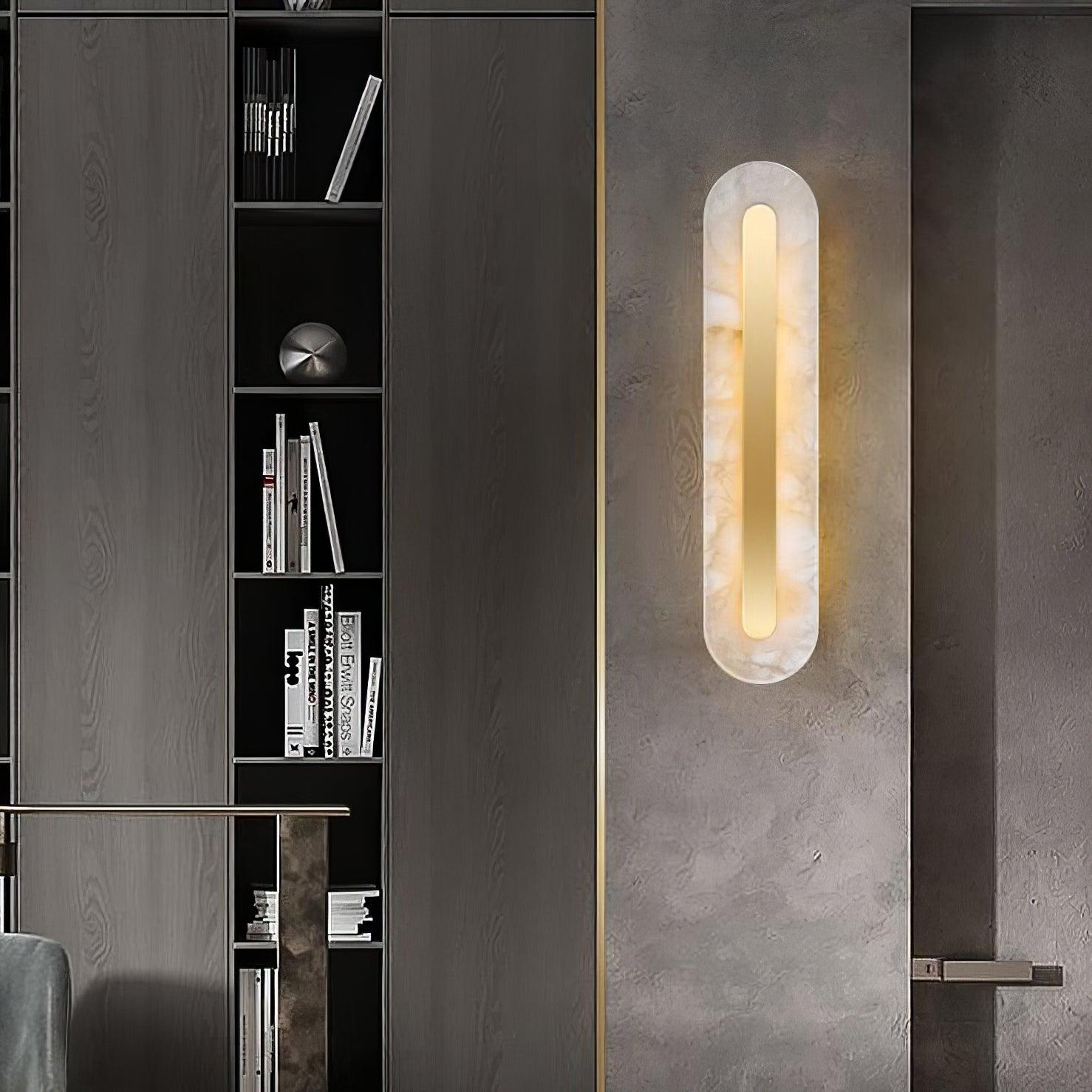 Hurn Alabaster Rounded Wall Lamp