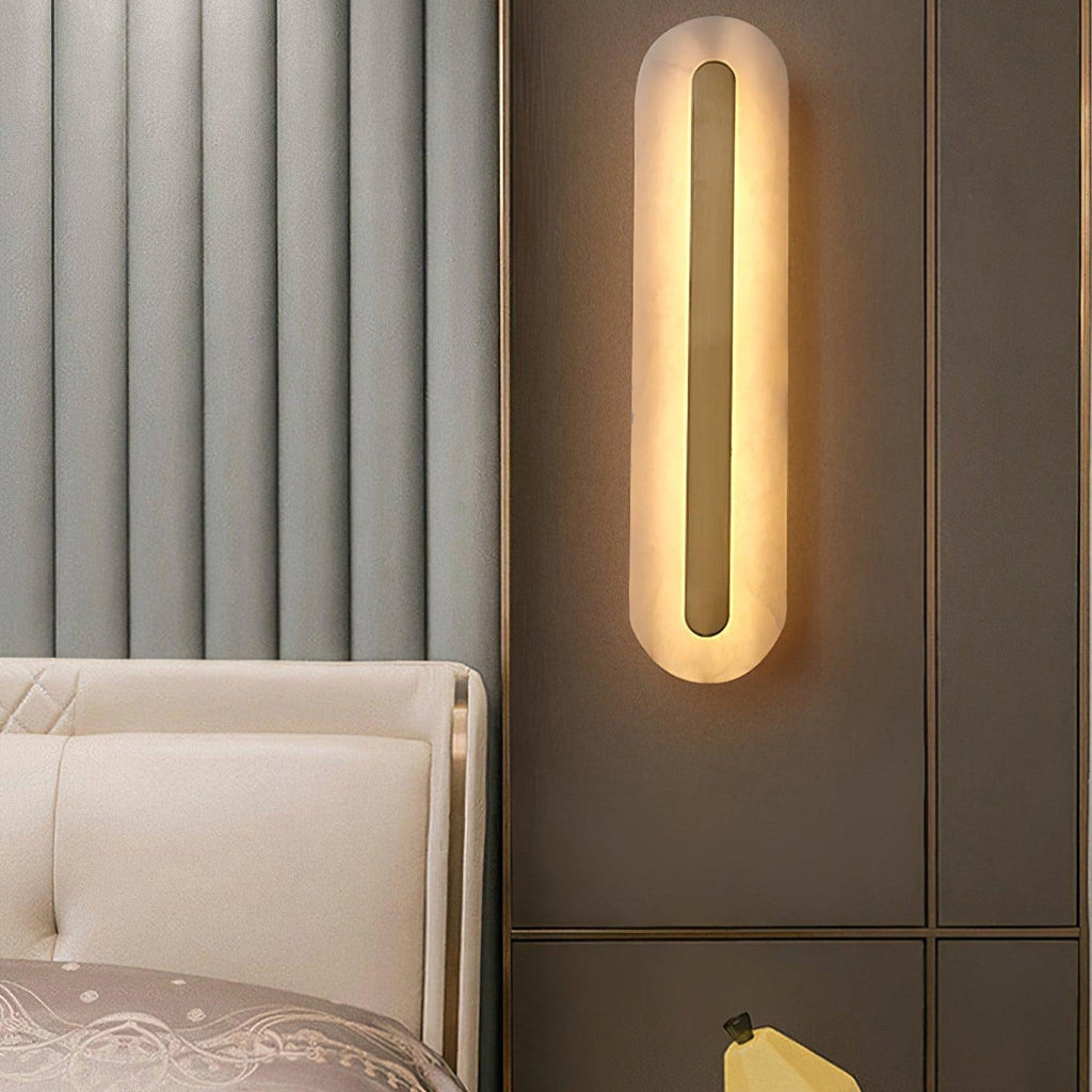Hurn Alabaster Rounded Wall Lamp