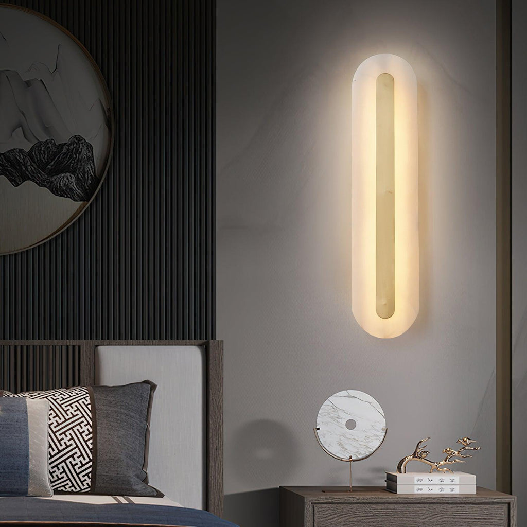Hurn Alabaster Rounded Wall Lamp