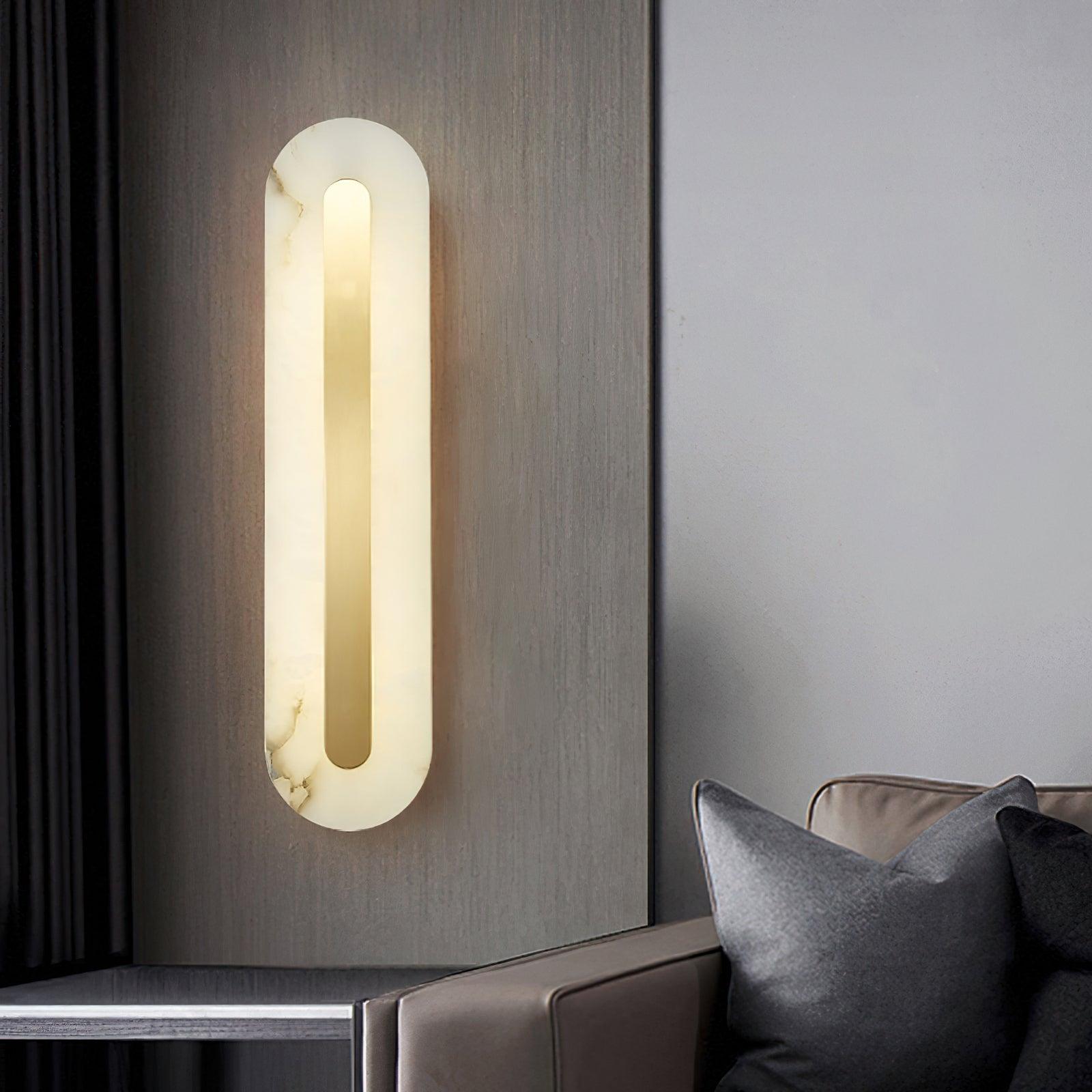 Hurn Alabaster Rounded Wall Lamp