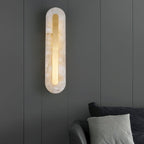 Hurn Alabaster Rounded Wall Lamp