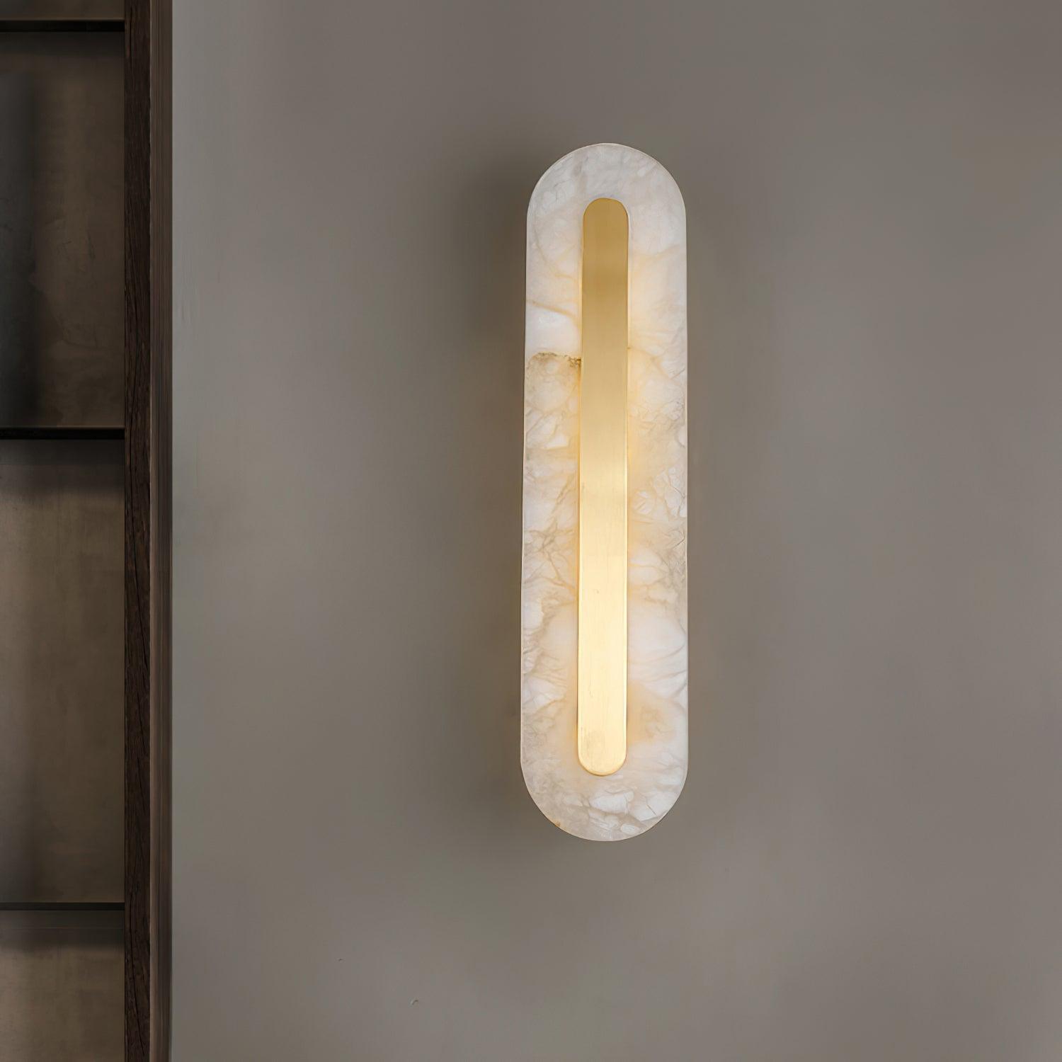 Hurn Alabaster Rounded Wall Lamp