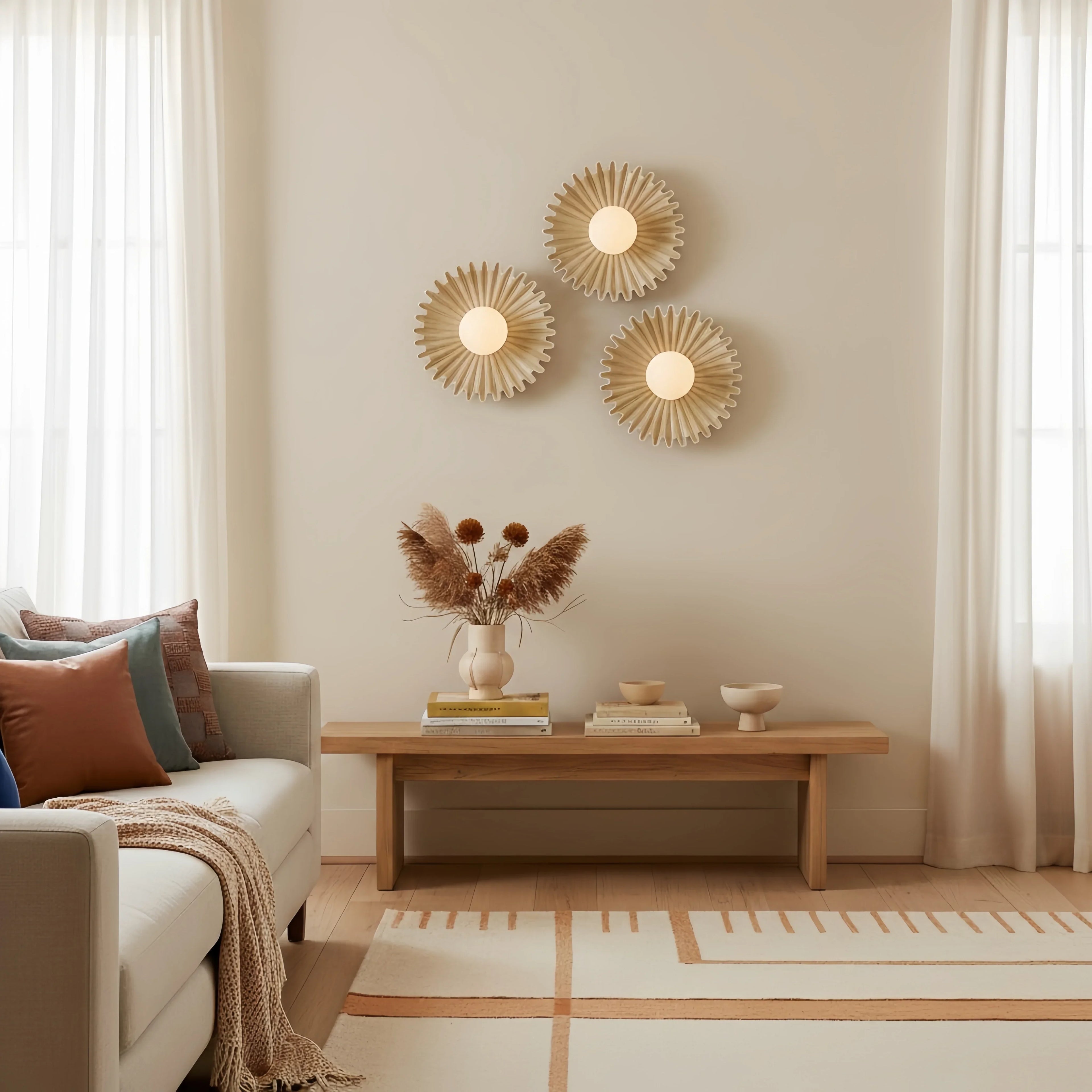 Marenys Modern Ceramic Flower Wall Light