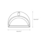 Olcarila Vintage Outdoor Glass Wall Sconce
