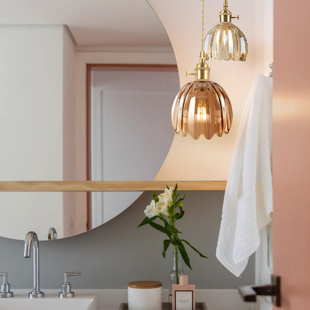 Marlee Petite Glass Flower Pendant Light
