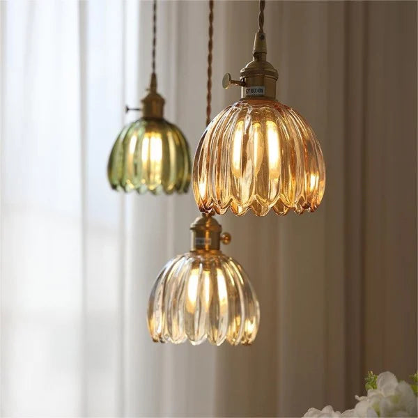 Marlee Petite Glass Flower Pendant Light