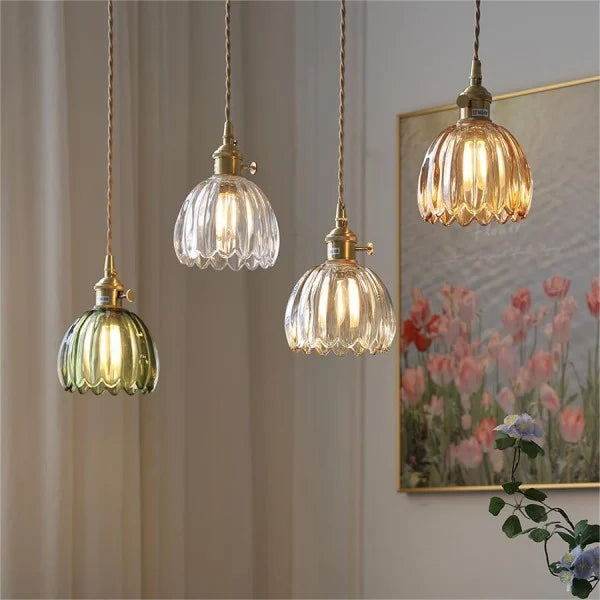 Marlee Petite Glass Flower Pendant Light