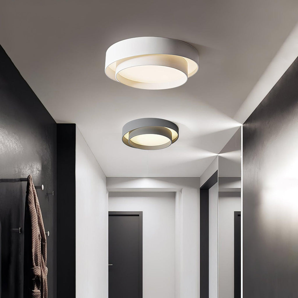 Double Layer Cylinder Modern Ceiling Lamp