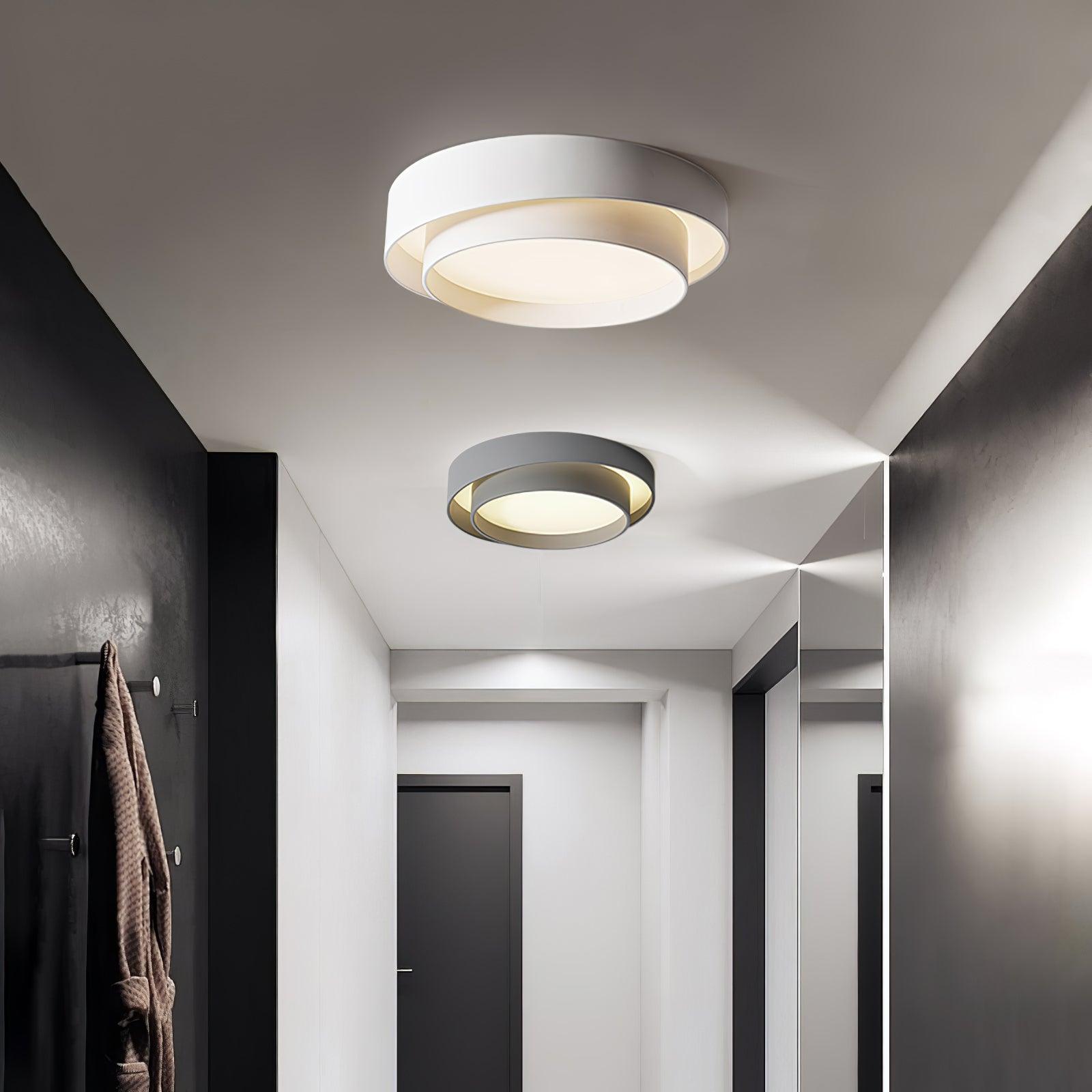 Double Layer Cylinder Modern Ceiling Lamp