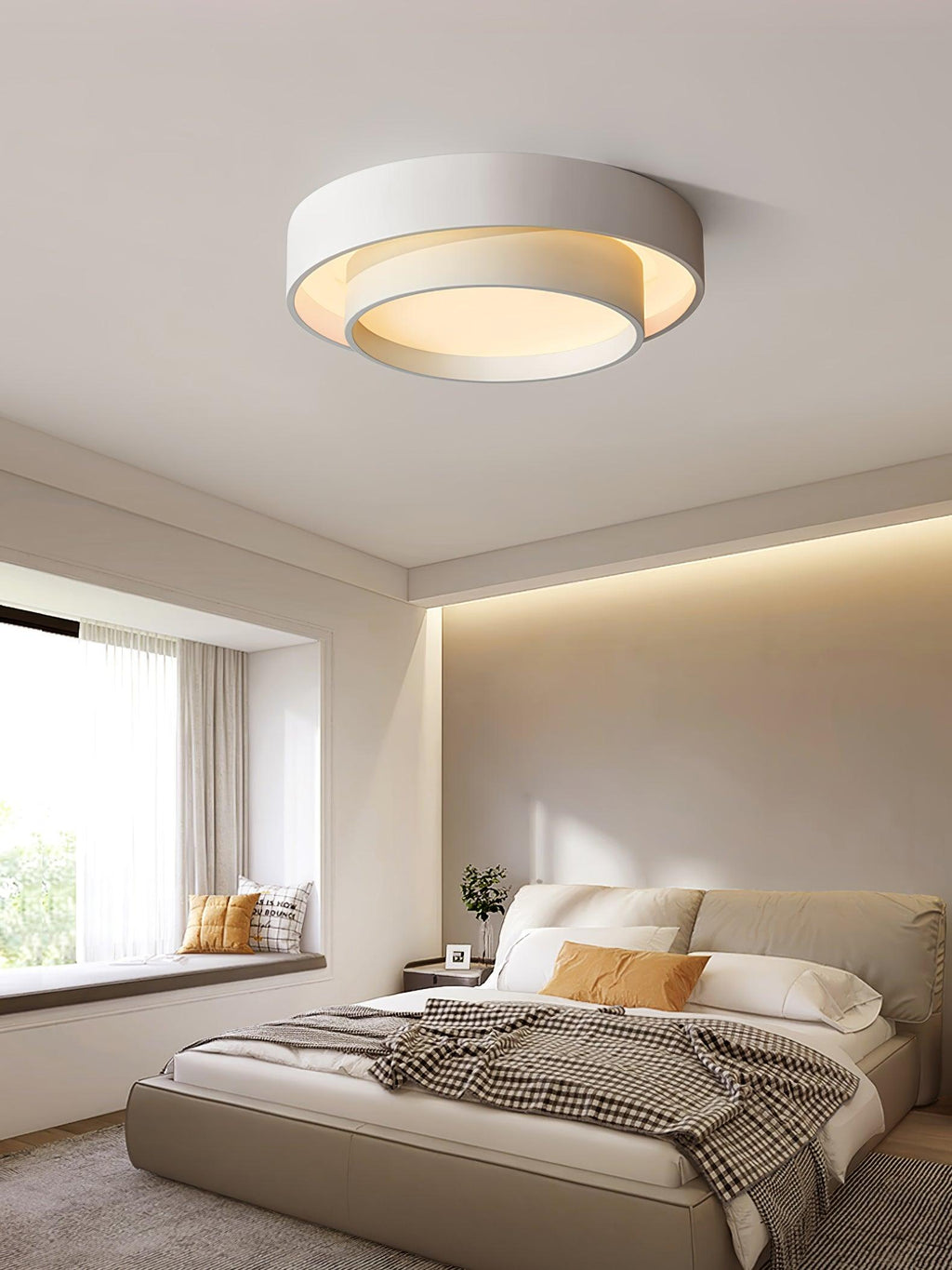 Double Layer Cylinder Modern Ceiling Lamp