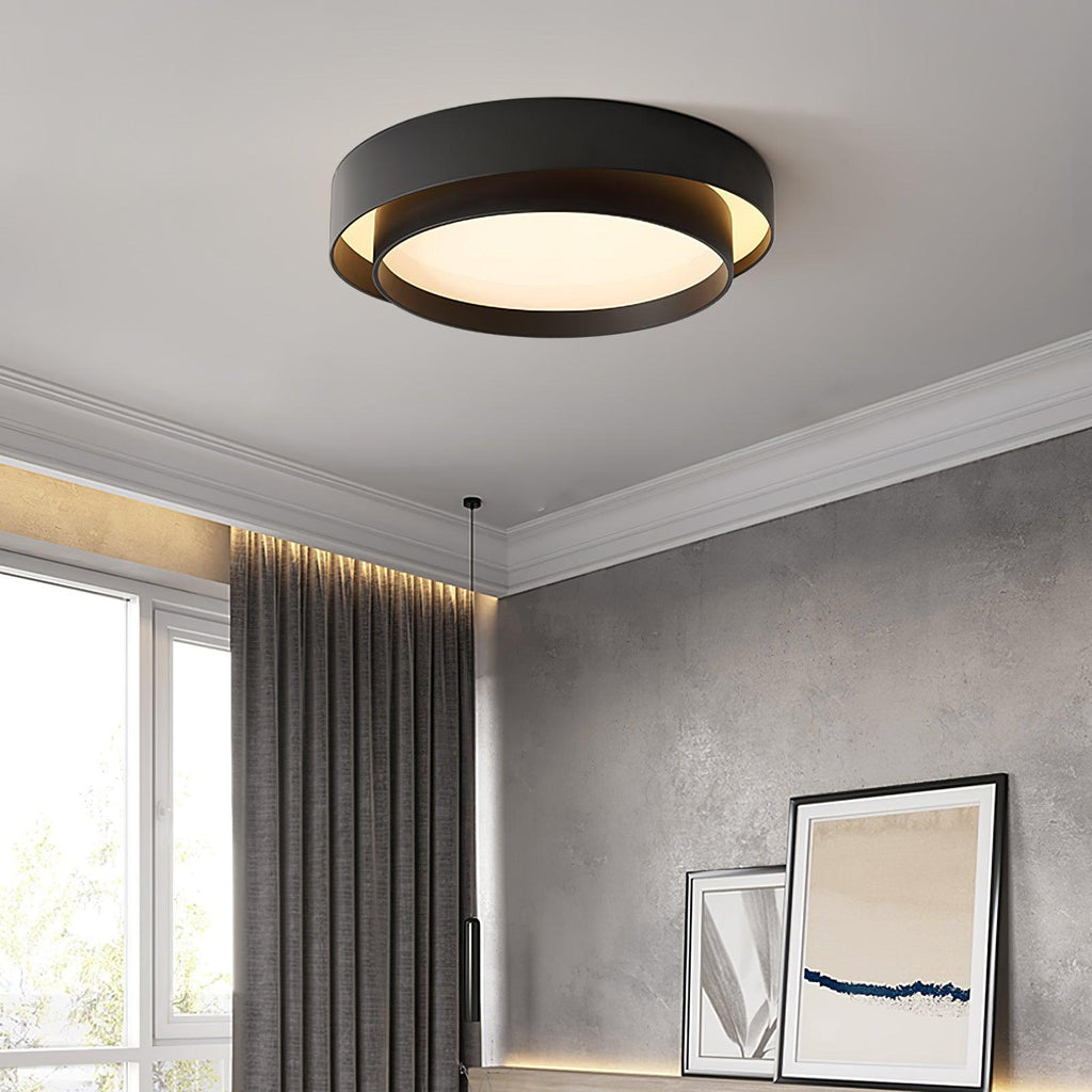 Arux Nordic Art Deco Round Surface Mount Ceiling Light