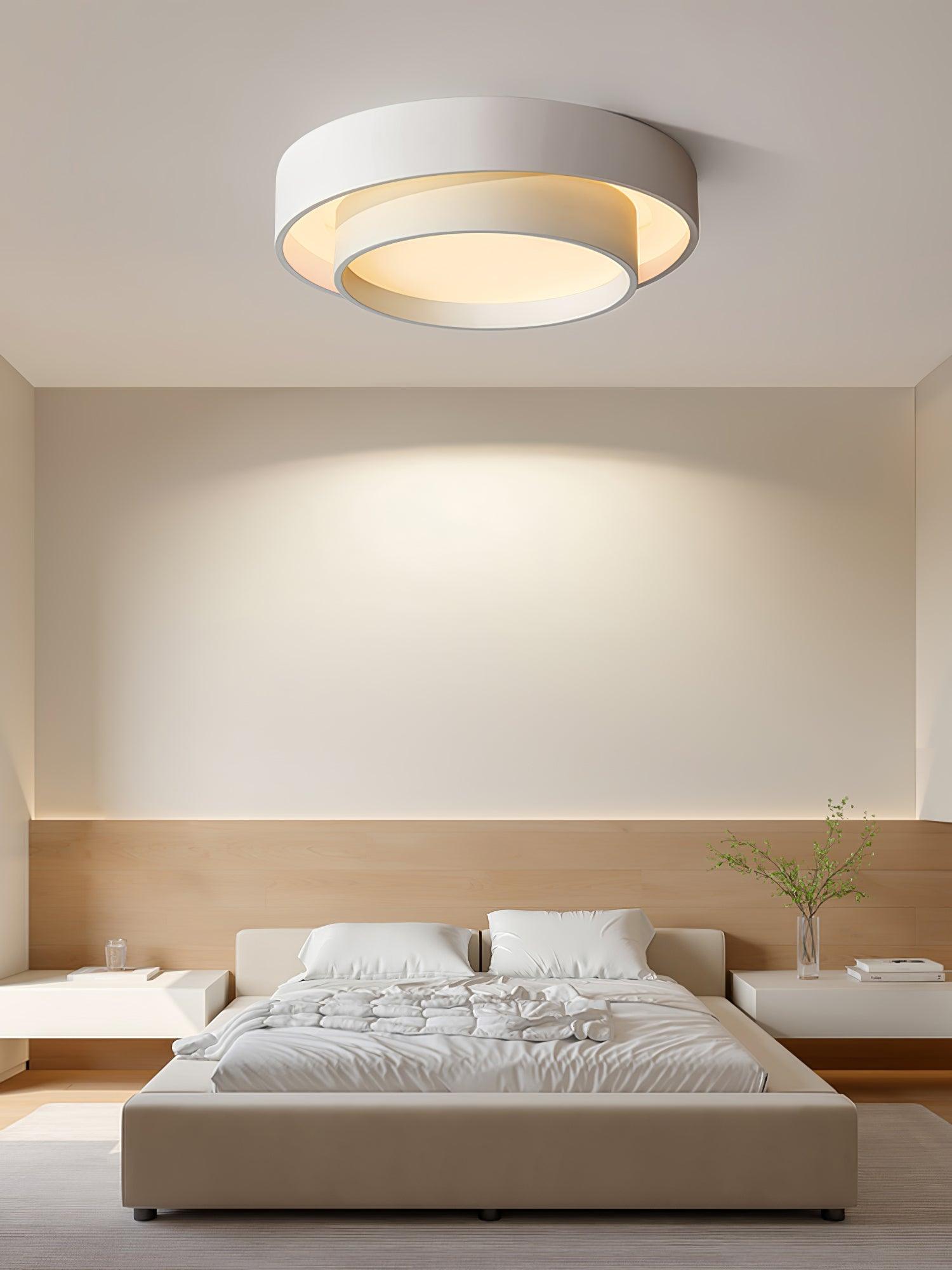 Double Layer Cylinder Modern Ceiling Lamp