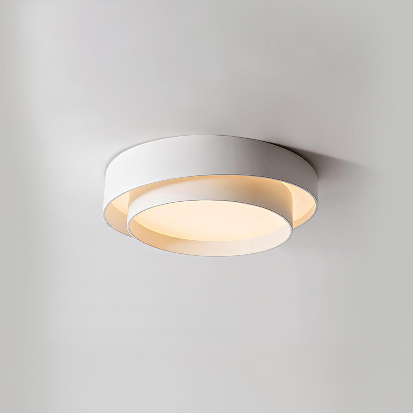 Double Layer Cylinder Modern Ceiling Lamp