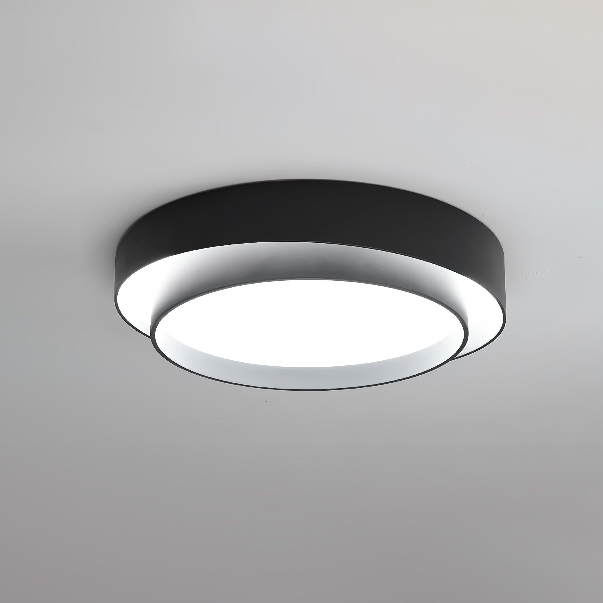 Double Layer Cylinder Modern Ceiling Lamp