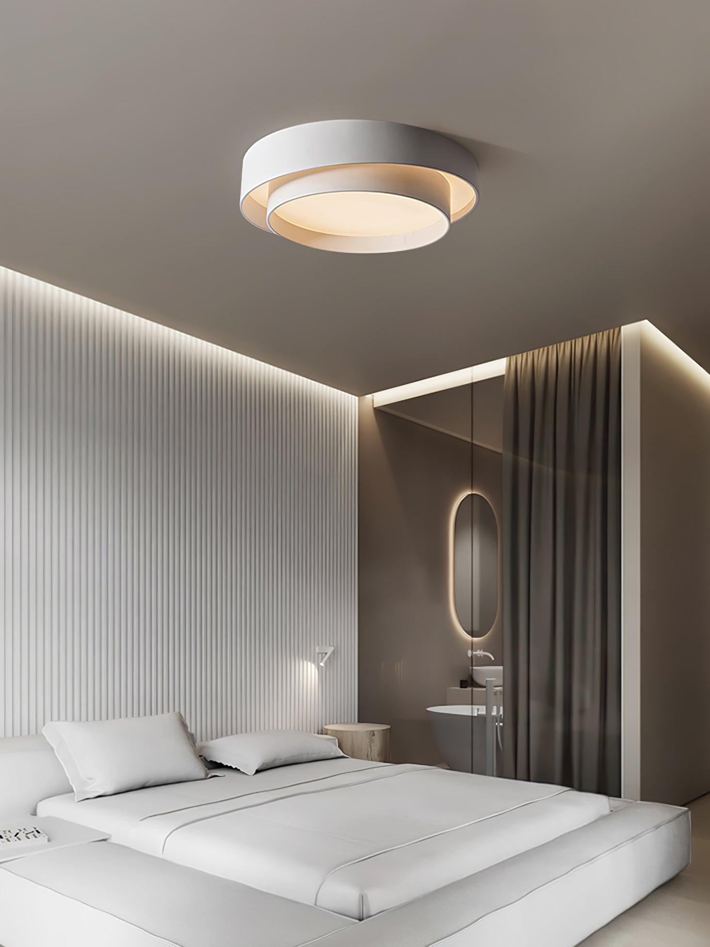 Double Layer Cylinder Modern Ceiling Lamp