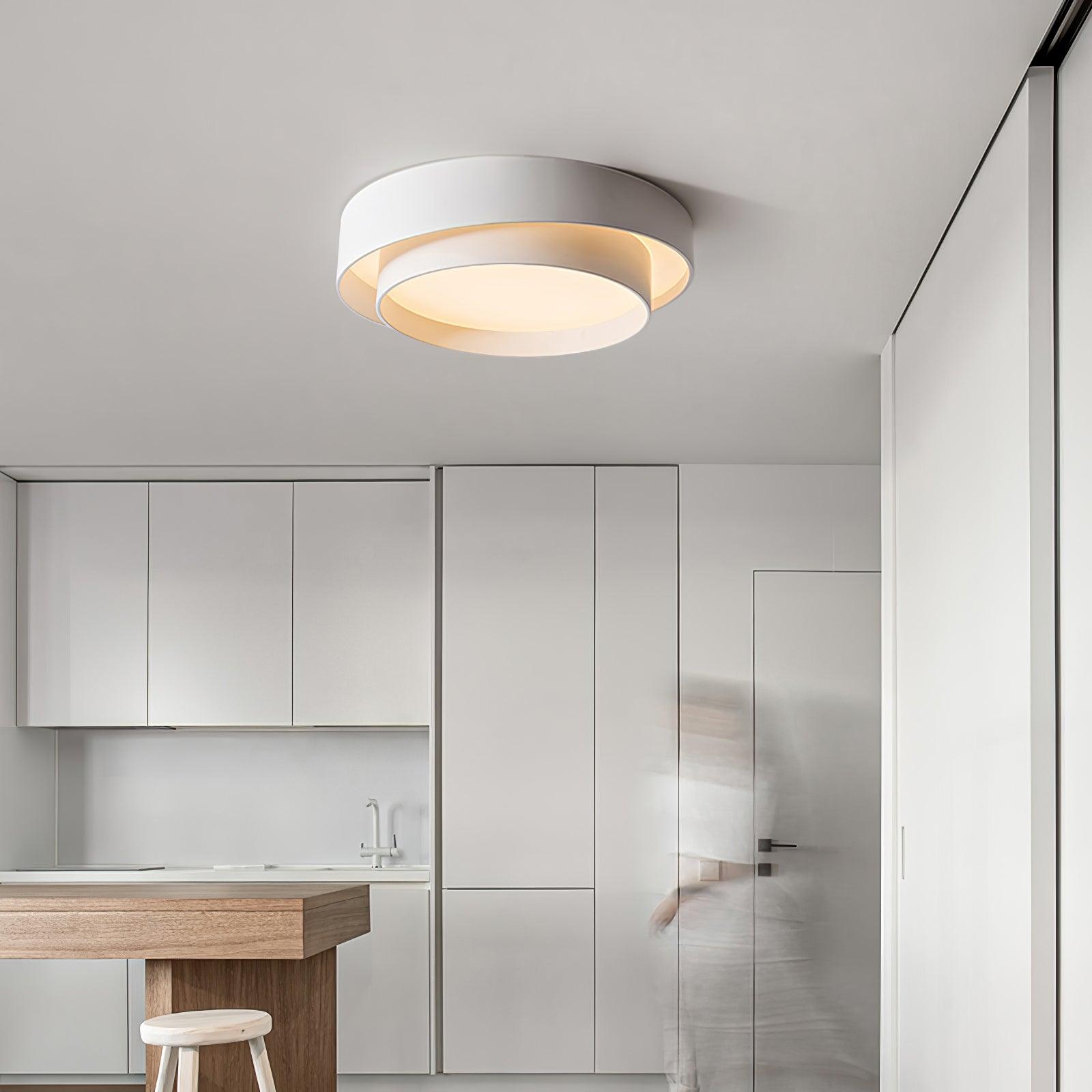 Double Layer Cylinder Modern Ceiling Lamp