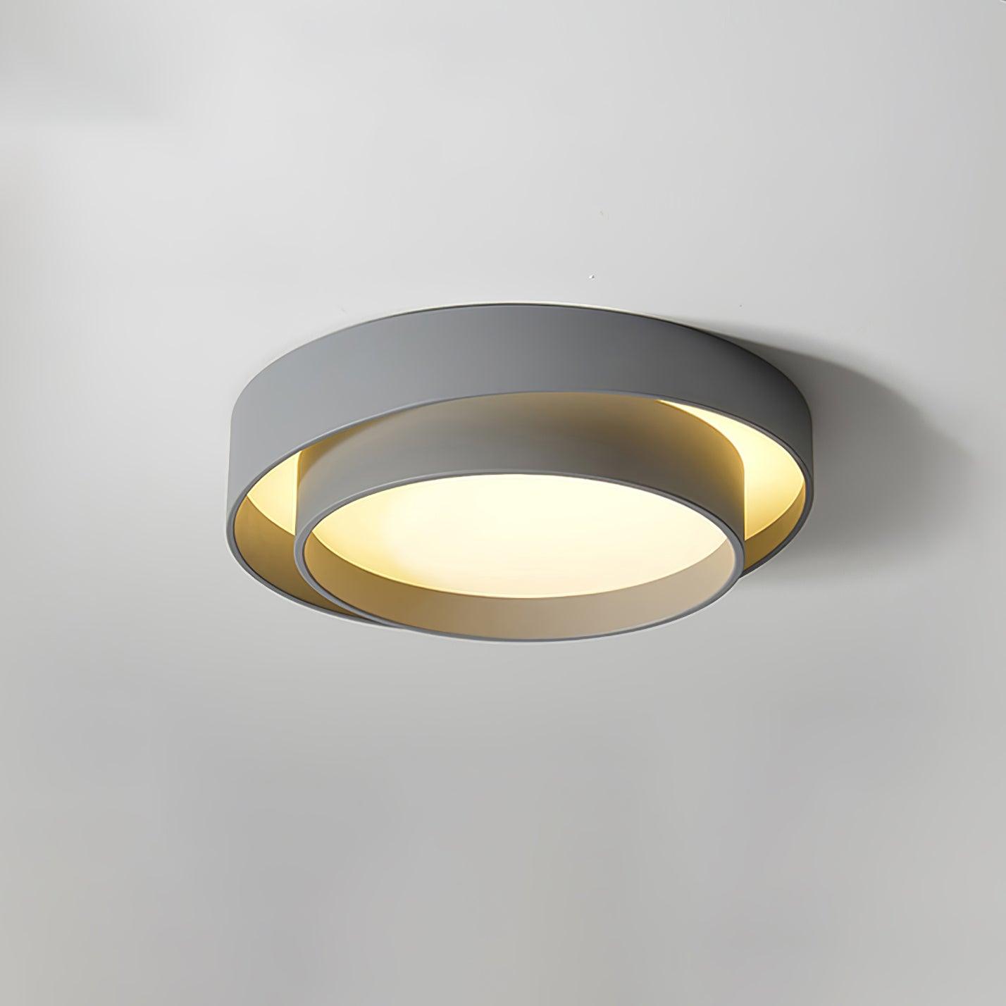 Arux Nordic Art Deco Round Surface Mount Ceiling Light