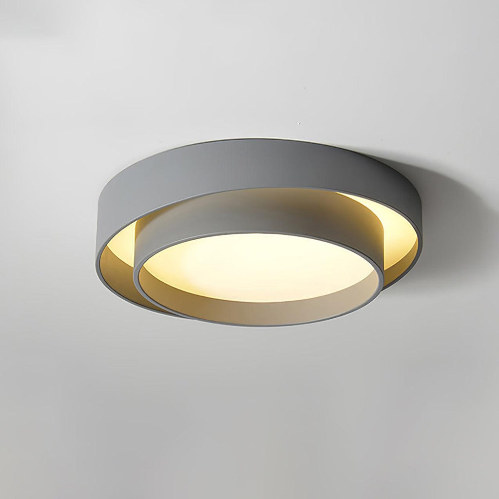 Double Layer Cylinder Modern Ceiling Lamp