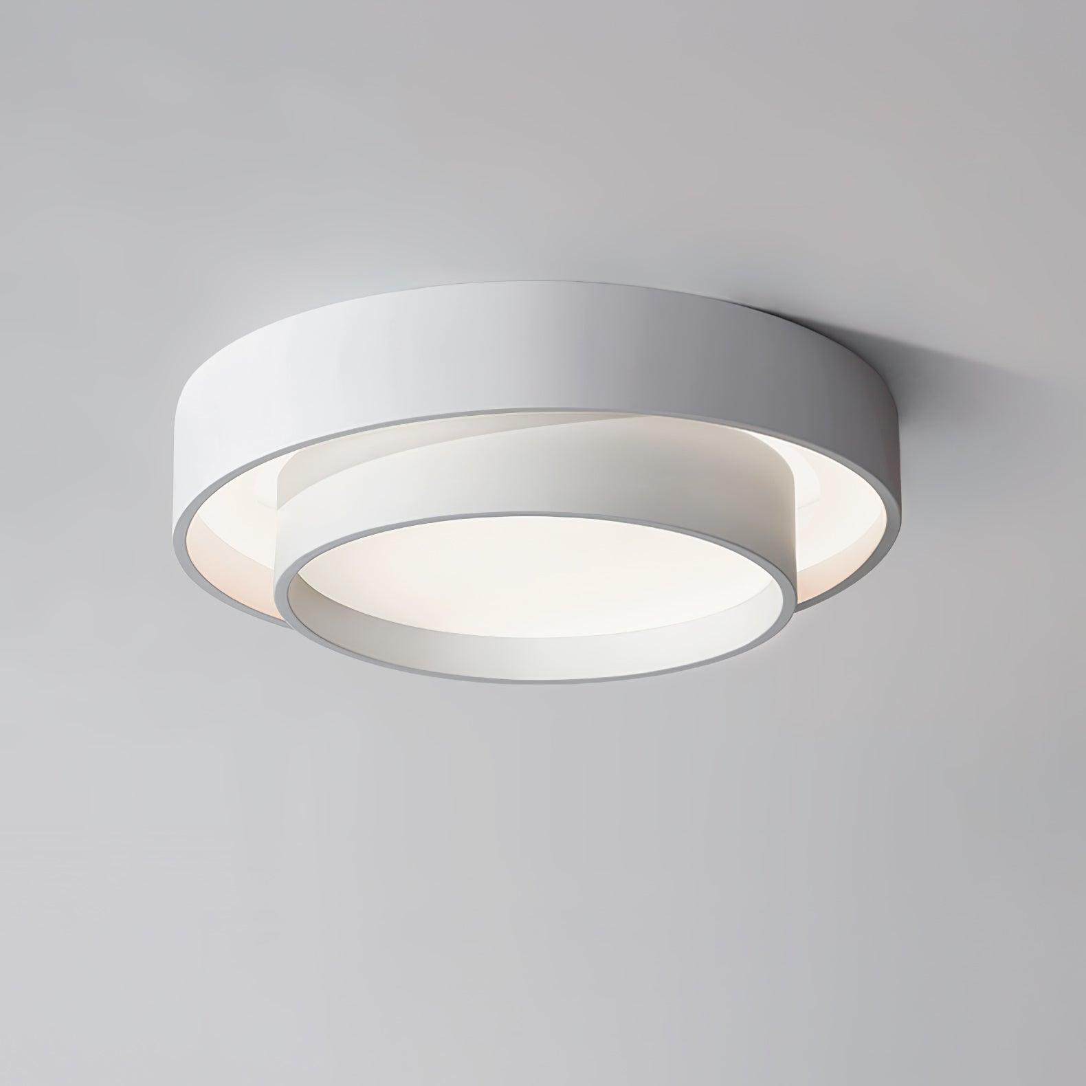 Double Layer Cylinder Modern Ceiling Lamp