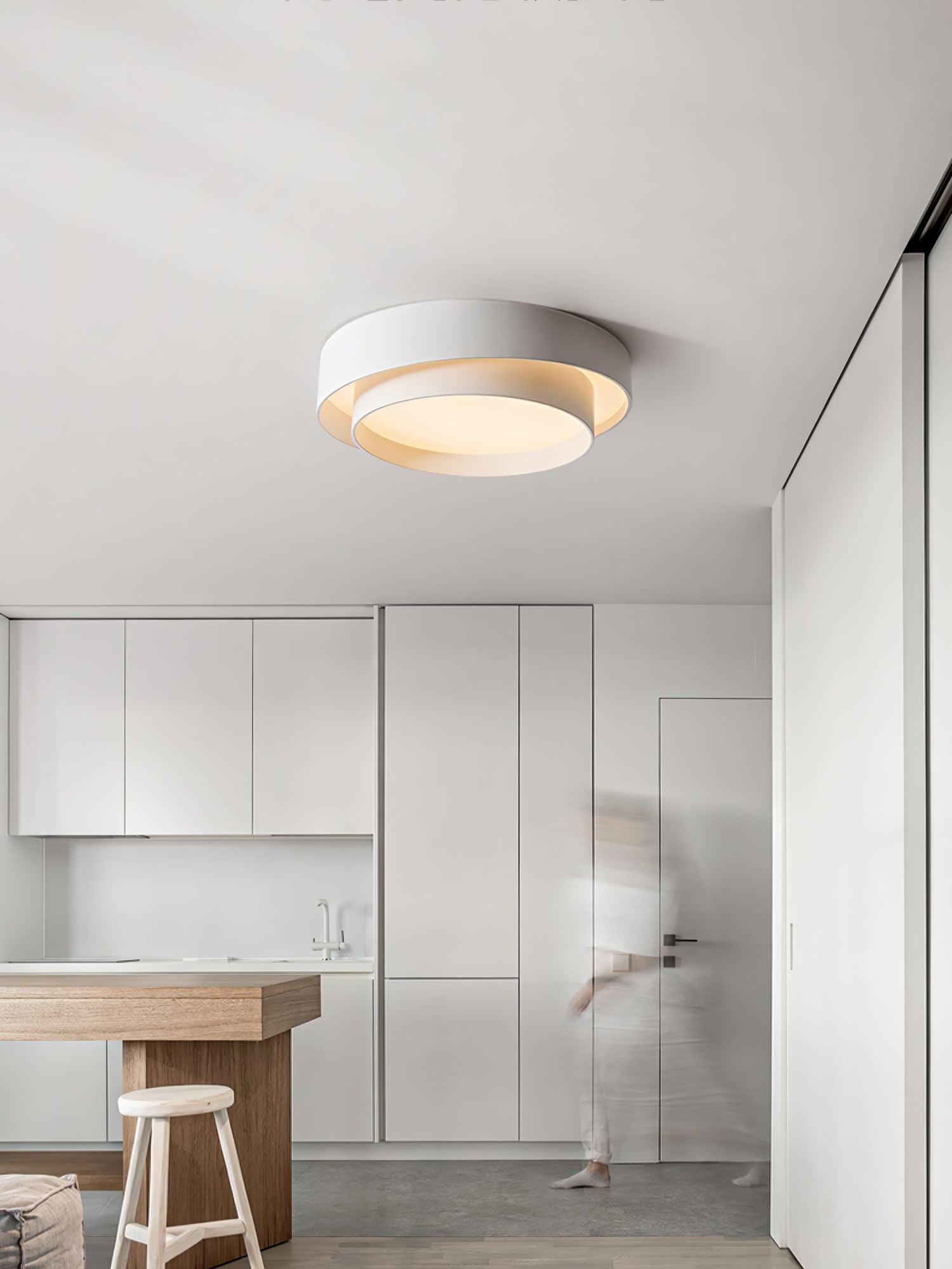 Double Layer Cylinder Modern Ceiling Lamp