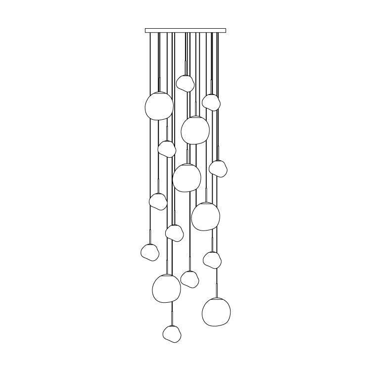 Valentina Pendant Light Irregular Sculptural