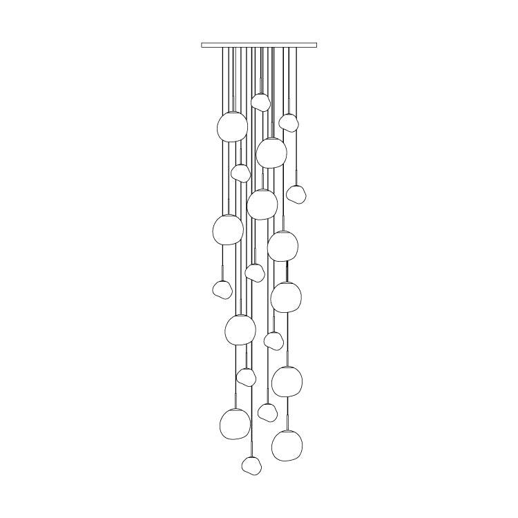 Valentina Pendant Light Irregular Sculptural