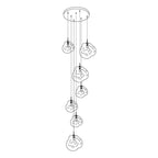 Valentina Pendant Light Irregular Sculptural