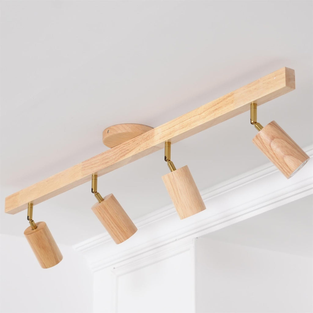 Veril Track Lighting Spotlight Wood