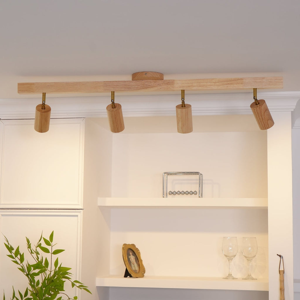 Veril Track Lighting Spotlight Wood
