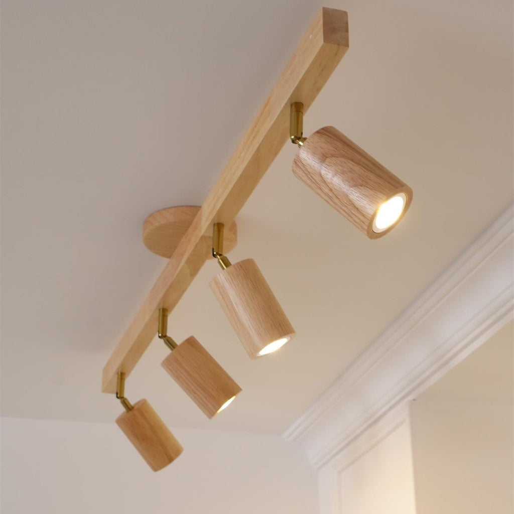 Veril Track Lighting Spotlight Wood