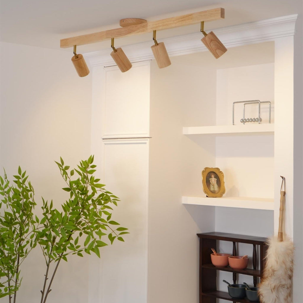 Veril Track Lighting Spotlight Wood