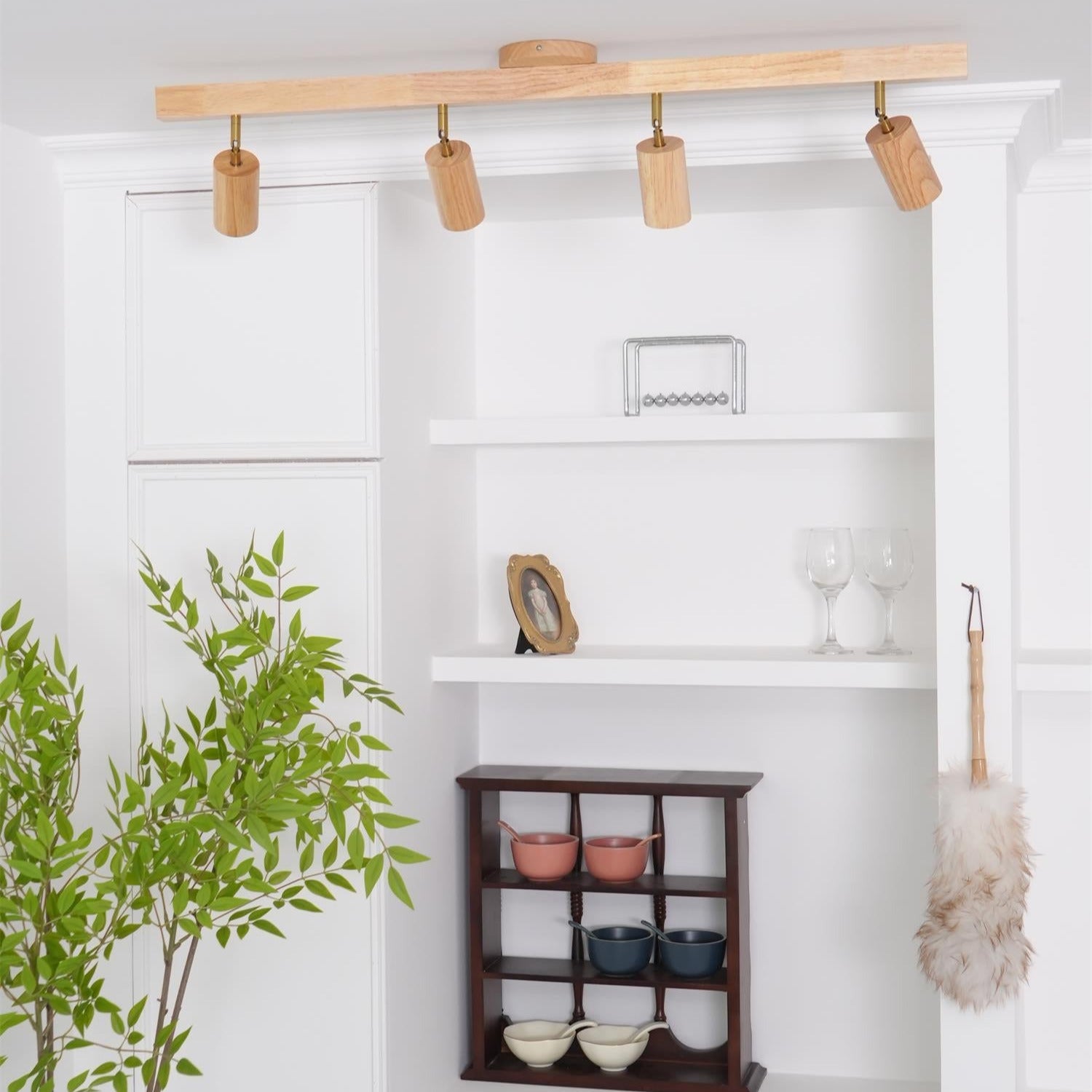 Veril Track Lighting Spotlight Wood