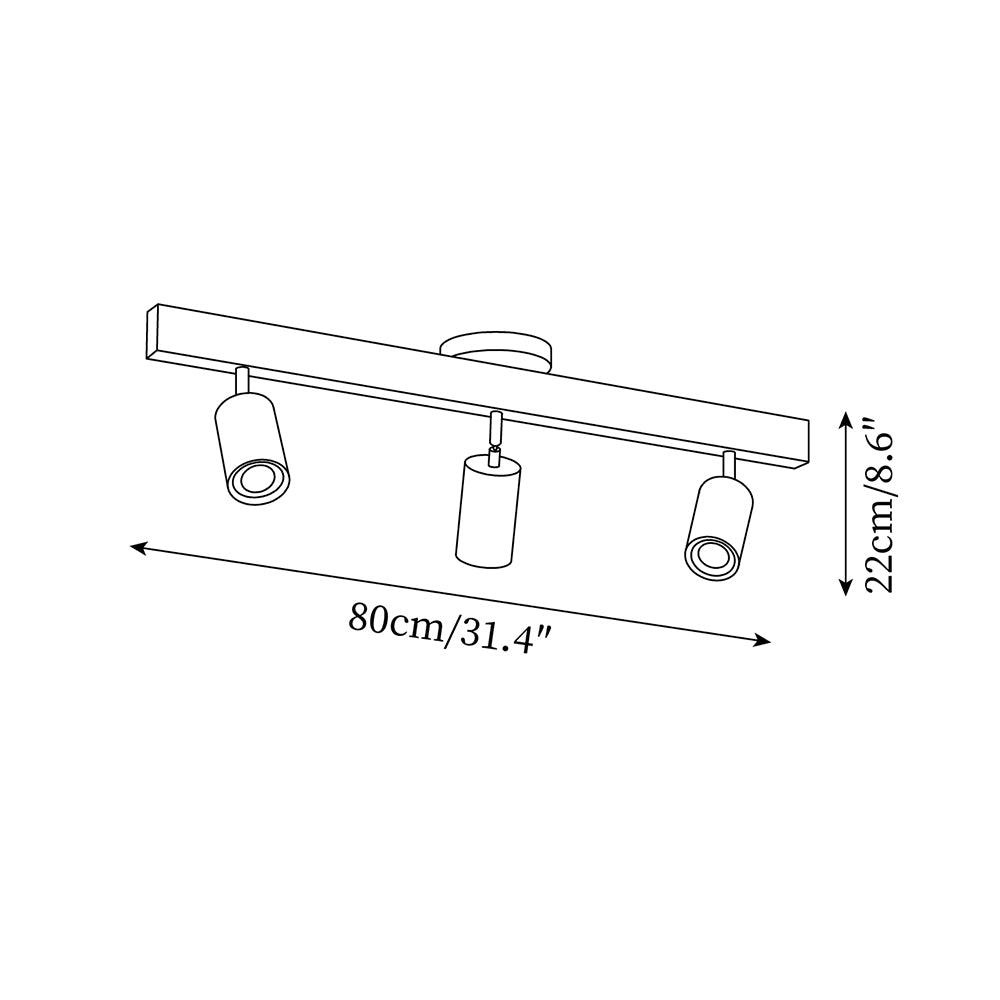 Veril Ceiling Spot Light Wood