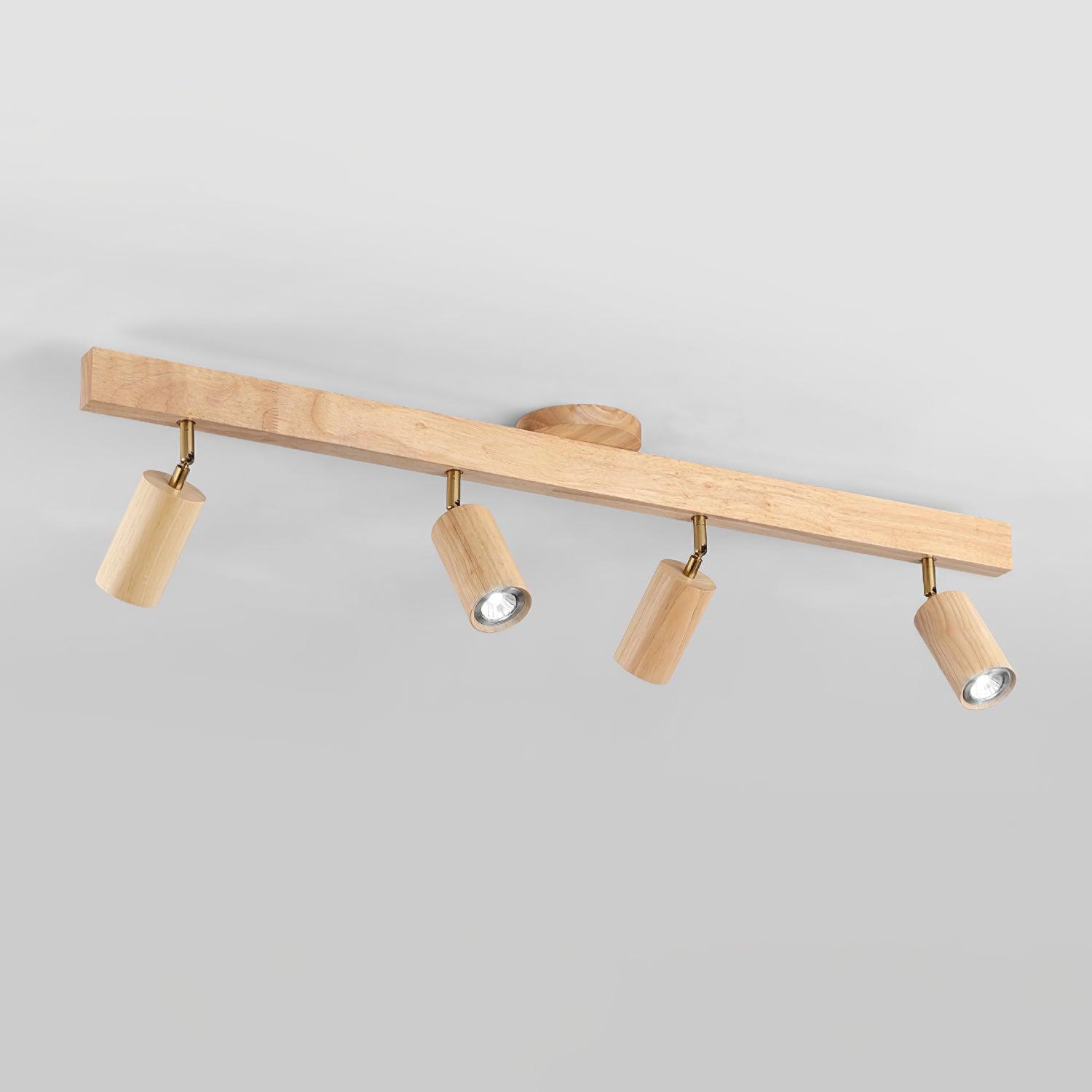 Veril Track Lighting Spotlight Wood
