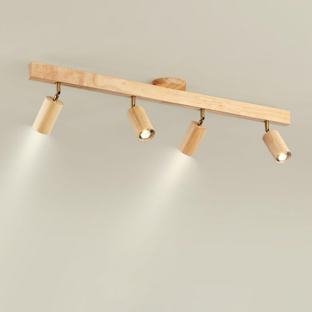 Veril Track Lighting Spotlight Wood