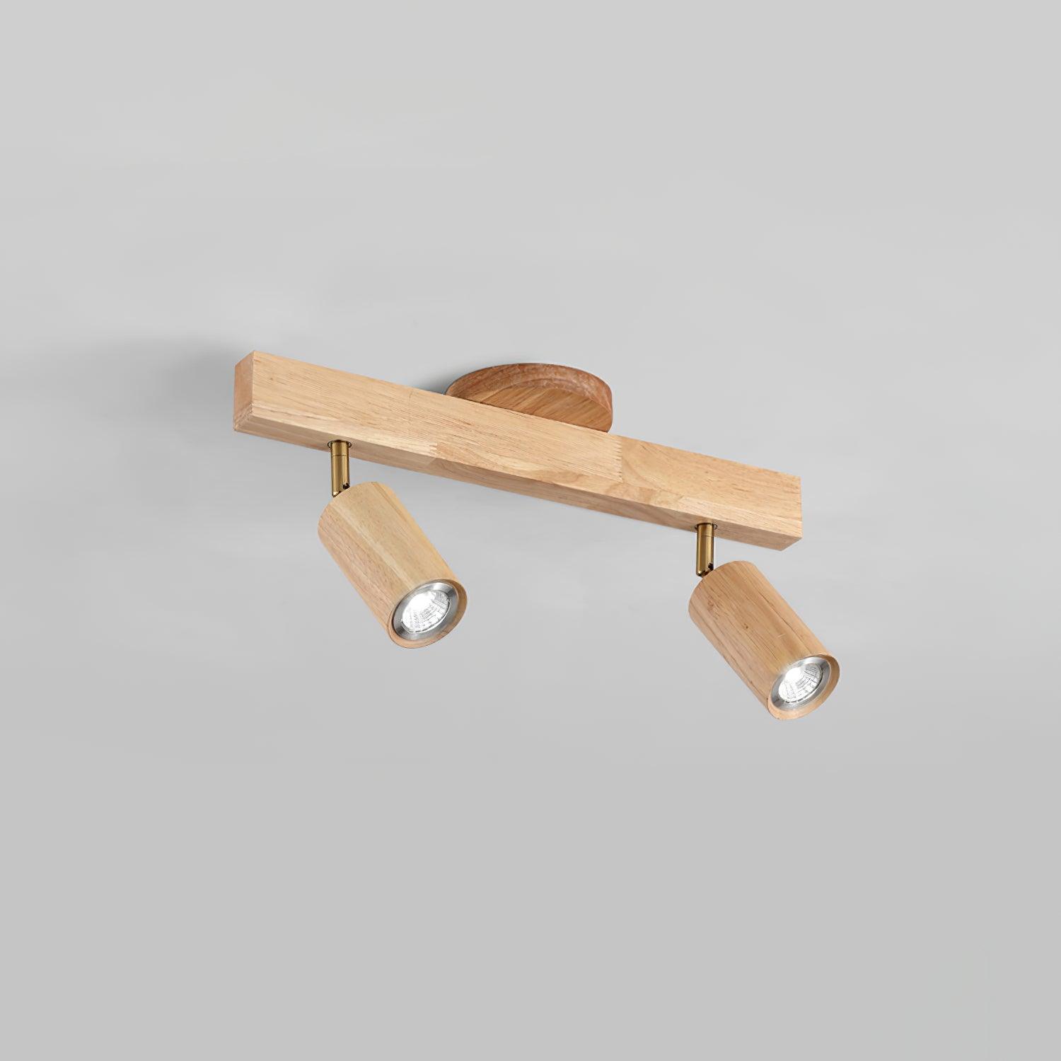 Veril Track Lighting Spotlight Wood