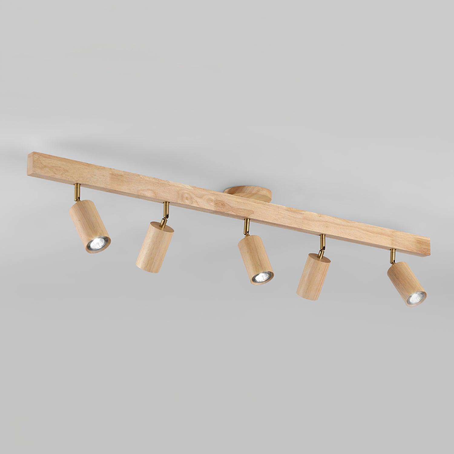 Veril Track Lighting Spotlight Wood